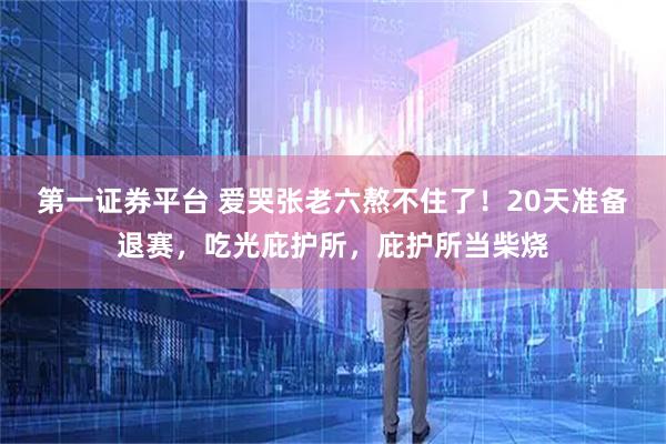 第一证券平台 爱哭张老六熬不住了！20天准备退赛，吃光庇护所，庇护所当柴烧